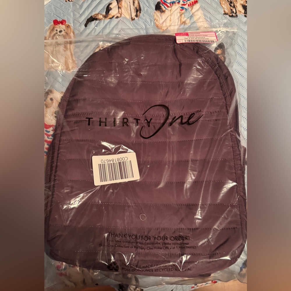 Thirty-One Purple BlackBerry Wander Backpack